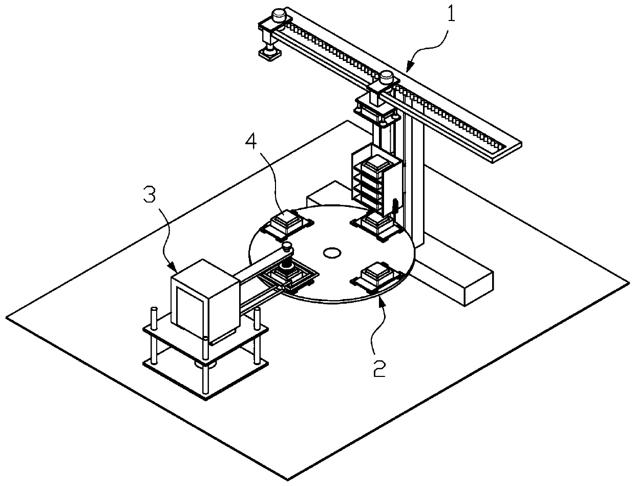 Induction welding production line of power module