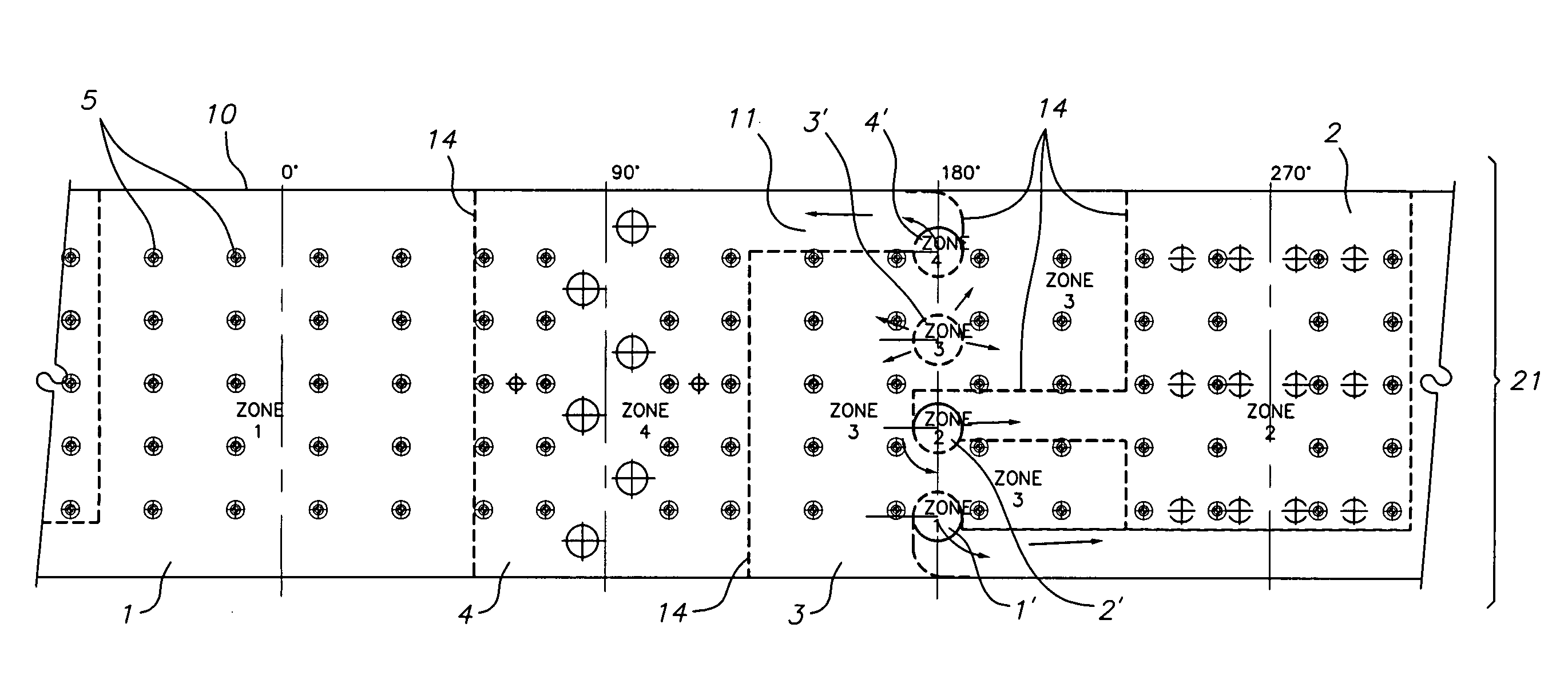 Method and apparatus for directional and controlled cooling in vacuum furnaces