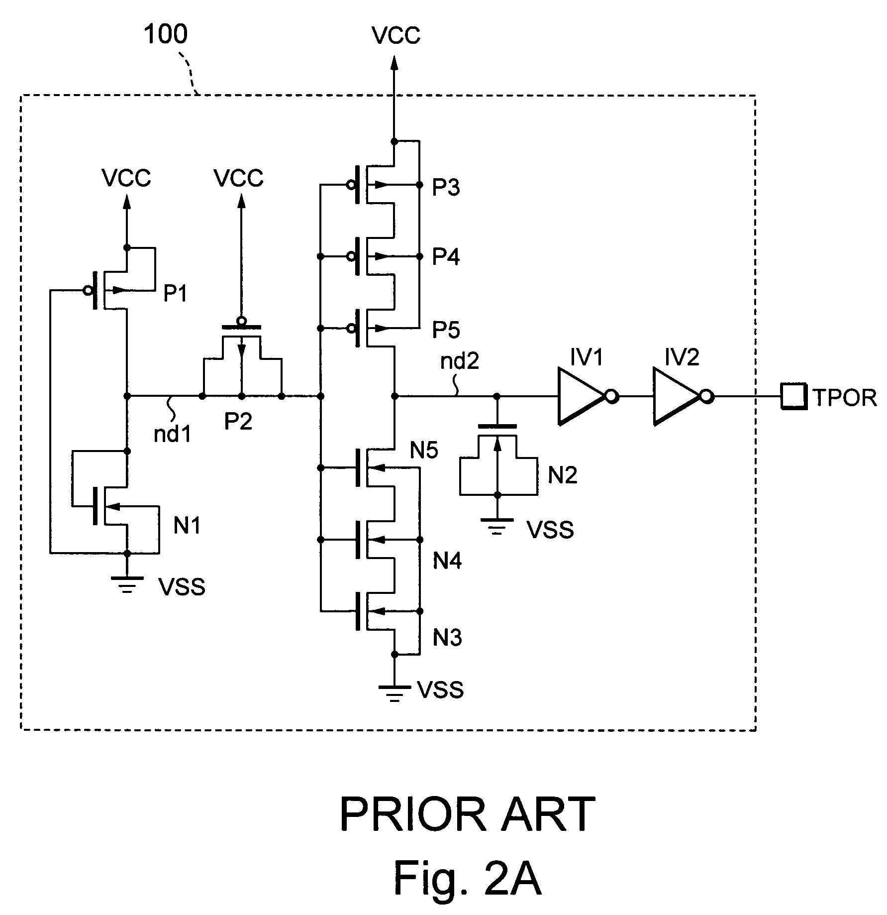 Semiconductor integrated circuit having a power-on reset circuit in a semiconductor memory device