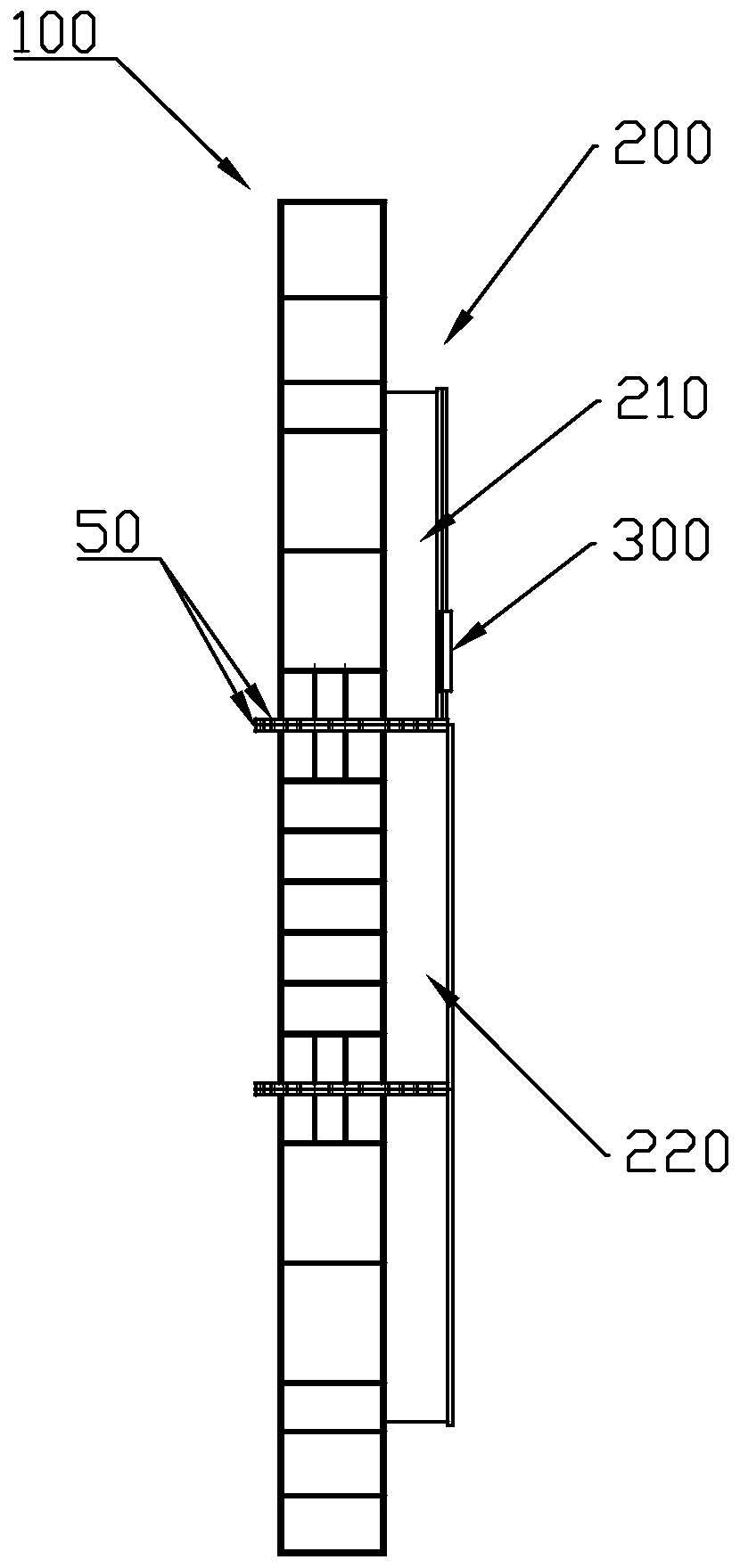 A method for installing a counterforce frame