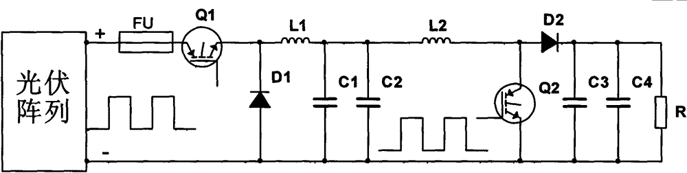 Buck/Boost converter for photovoltaic system