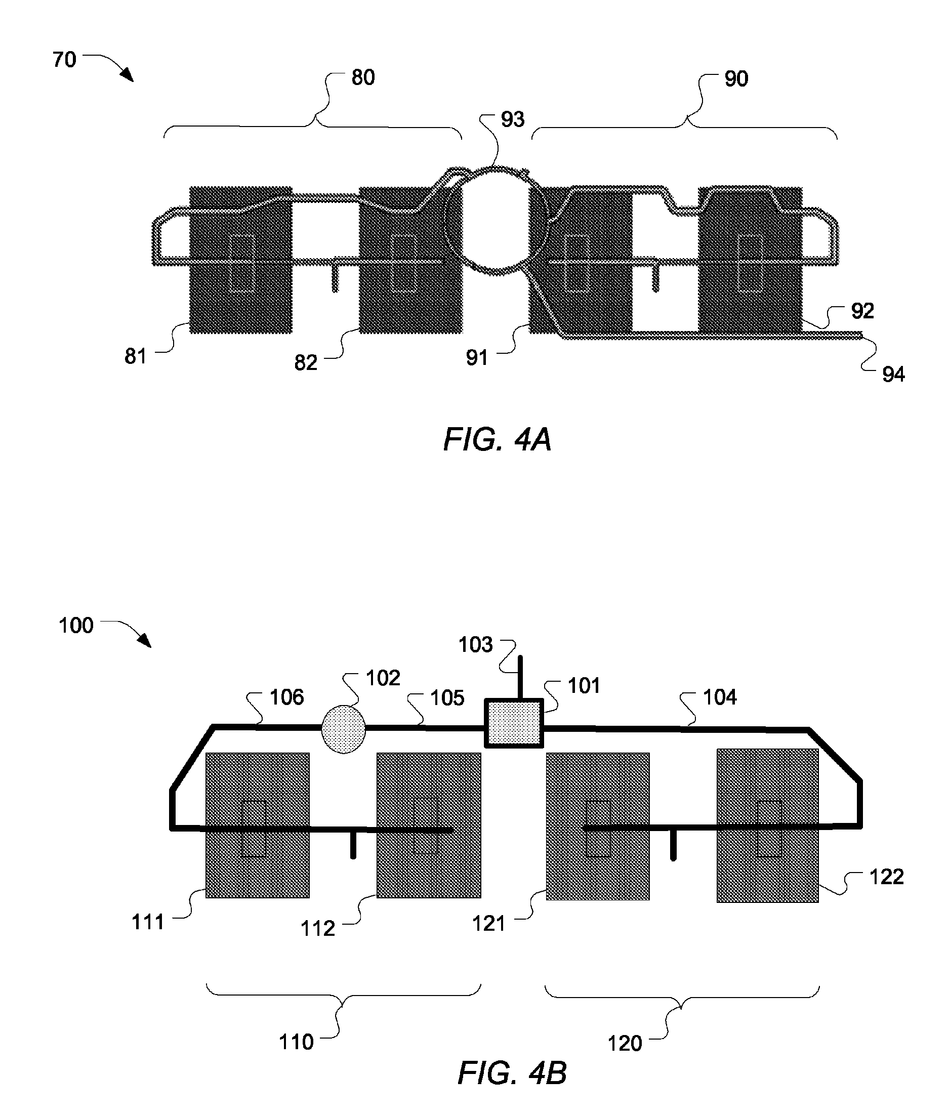 Dual-feed series microstrip patch array