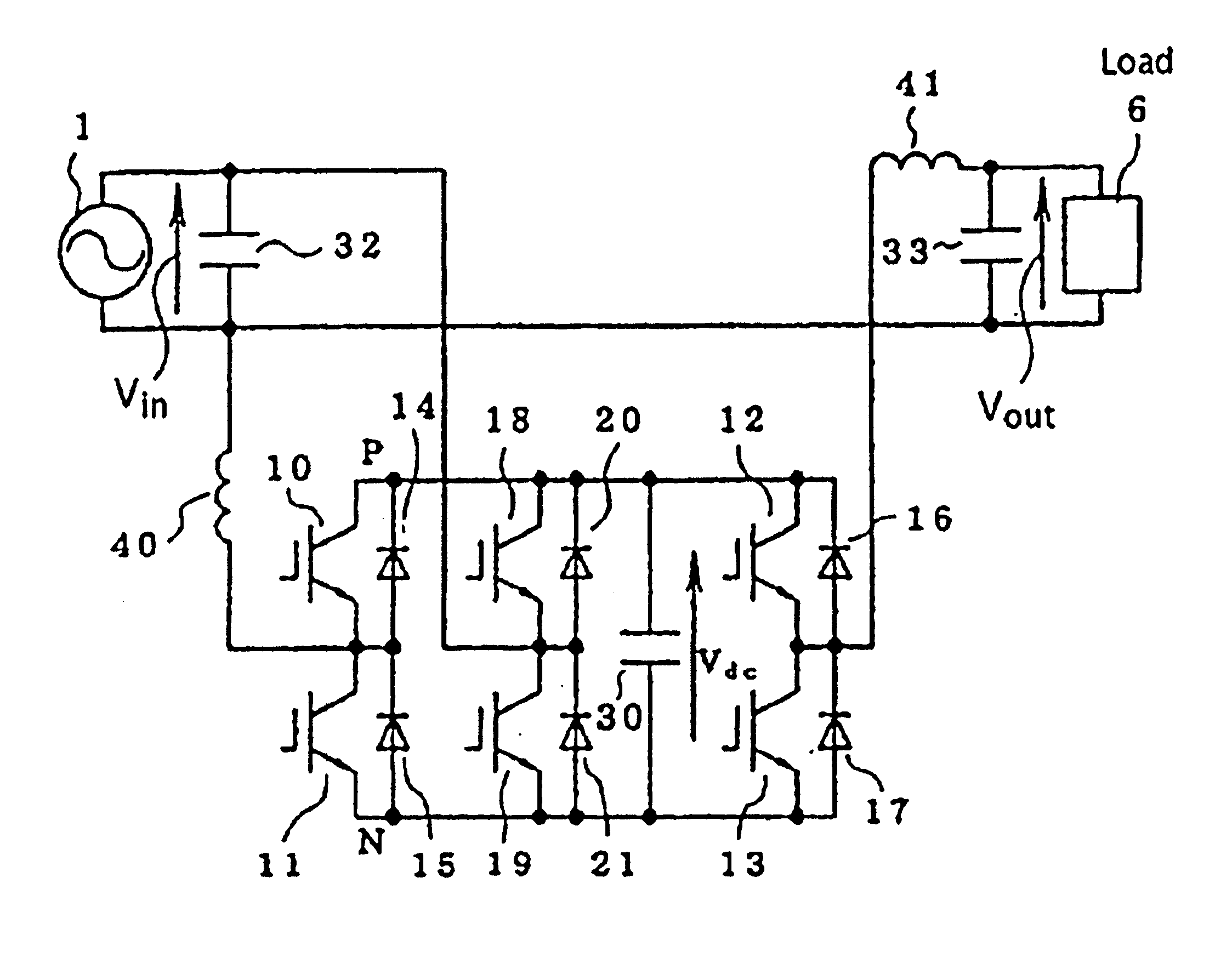 Electric power converting device