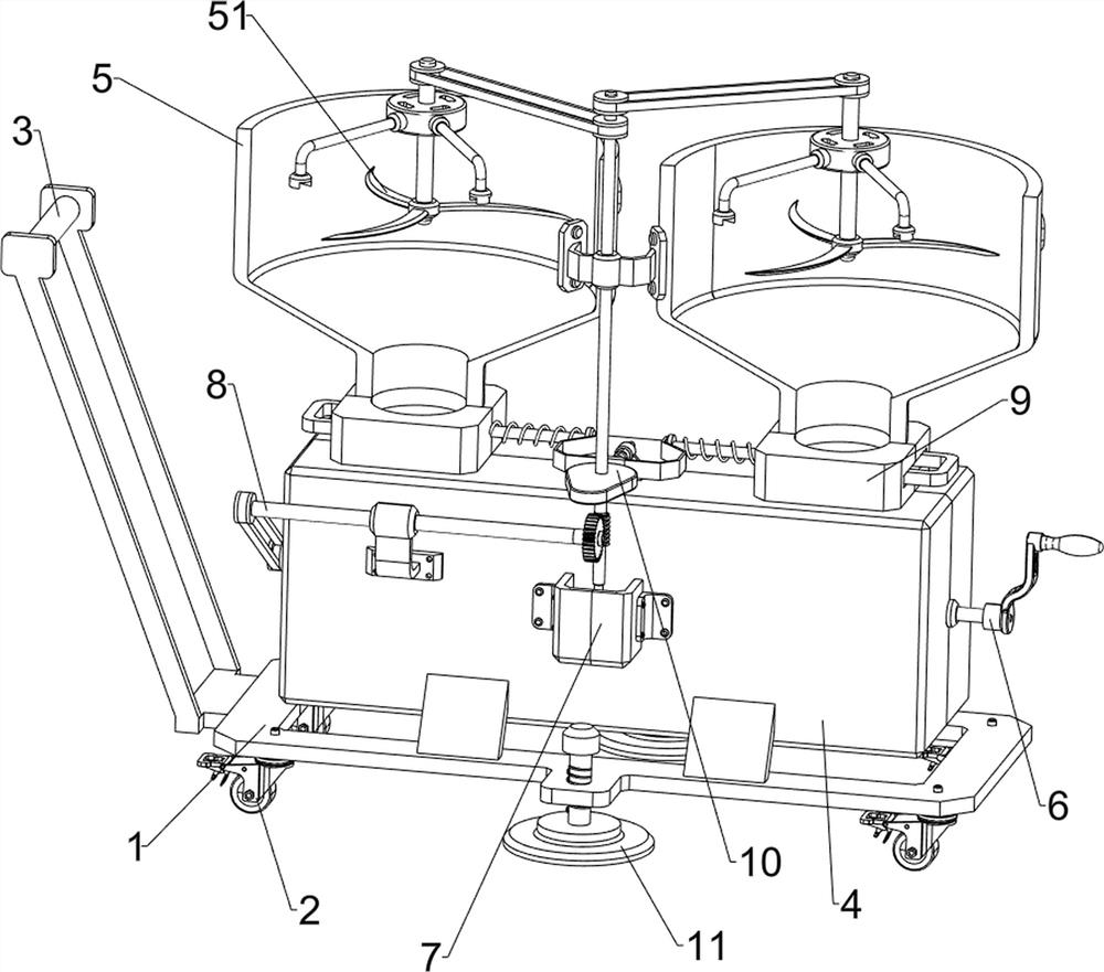 Municipal garbage recycling and crushing device