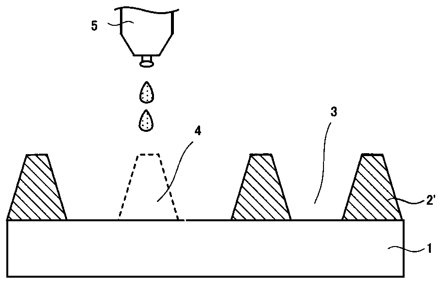 Partition wall and method for making same, repair method of partition wall, repaired partition wall, optical element