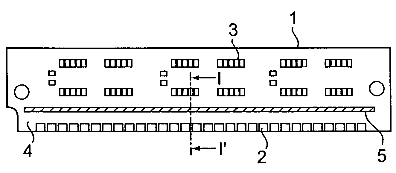 Module circuit board for semiconductor device having barriers to isolate I/O terminals from solder