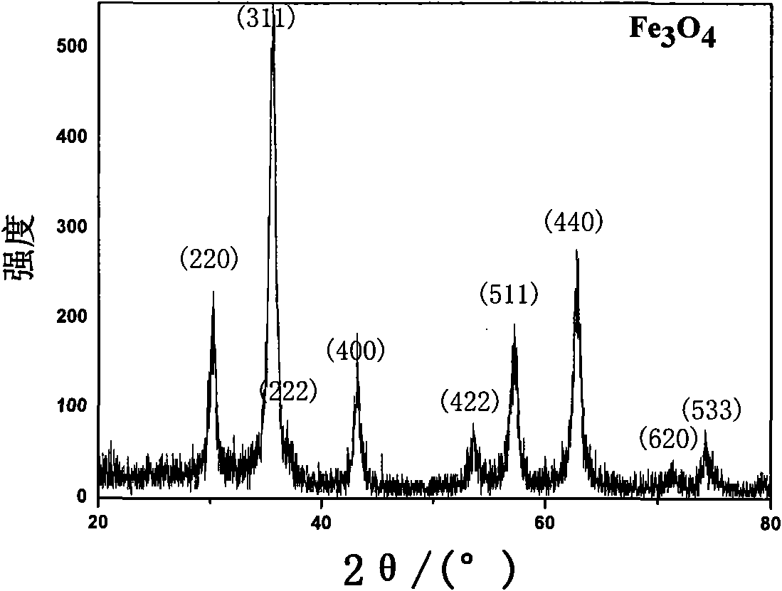 Method for manufacturing magnetic loading type nanometer catalyst TiO2/Fe2O4