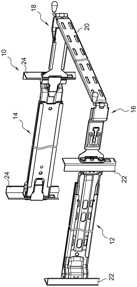 Adjustment device for cable management stand