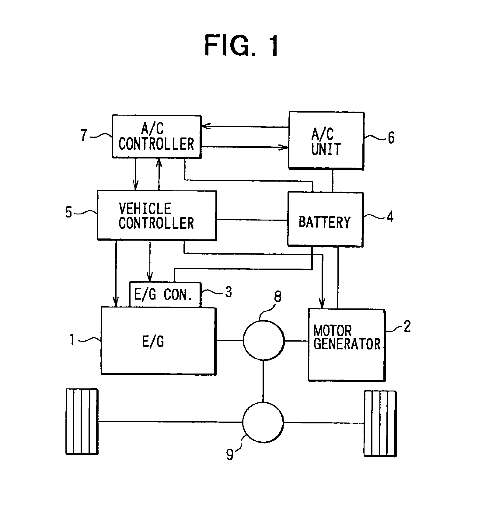 Air conditioner for hybrid vehicle