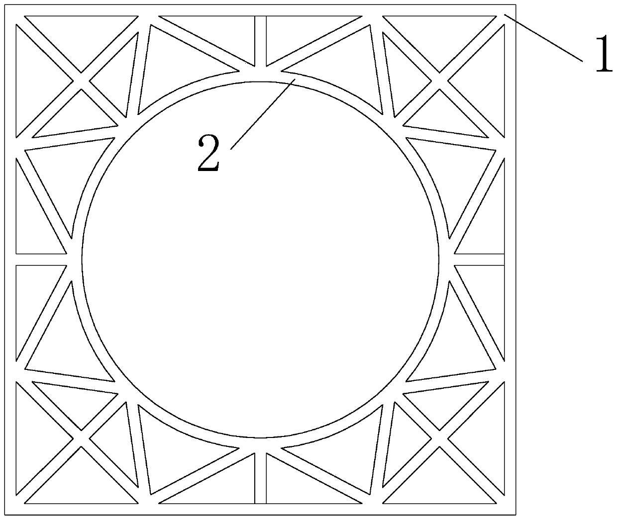 Annular inner support system for foundation pit and support replacement construction method