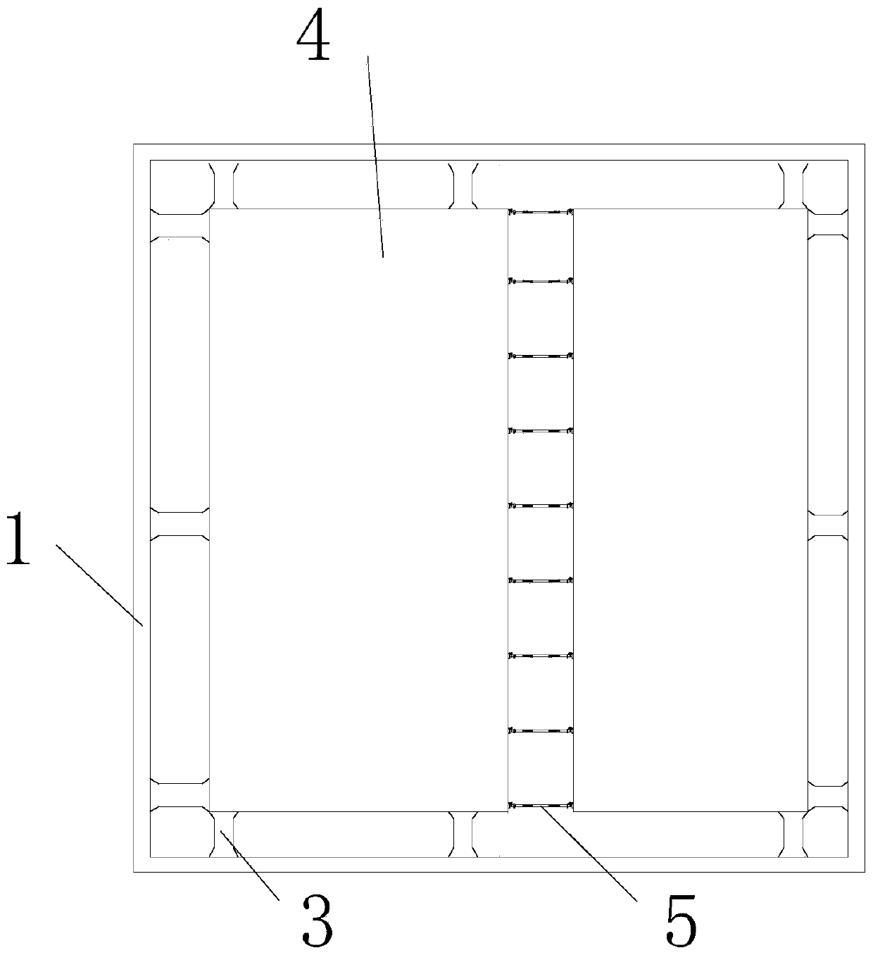 Annular inner support system for foundation pit and support replacement construction method