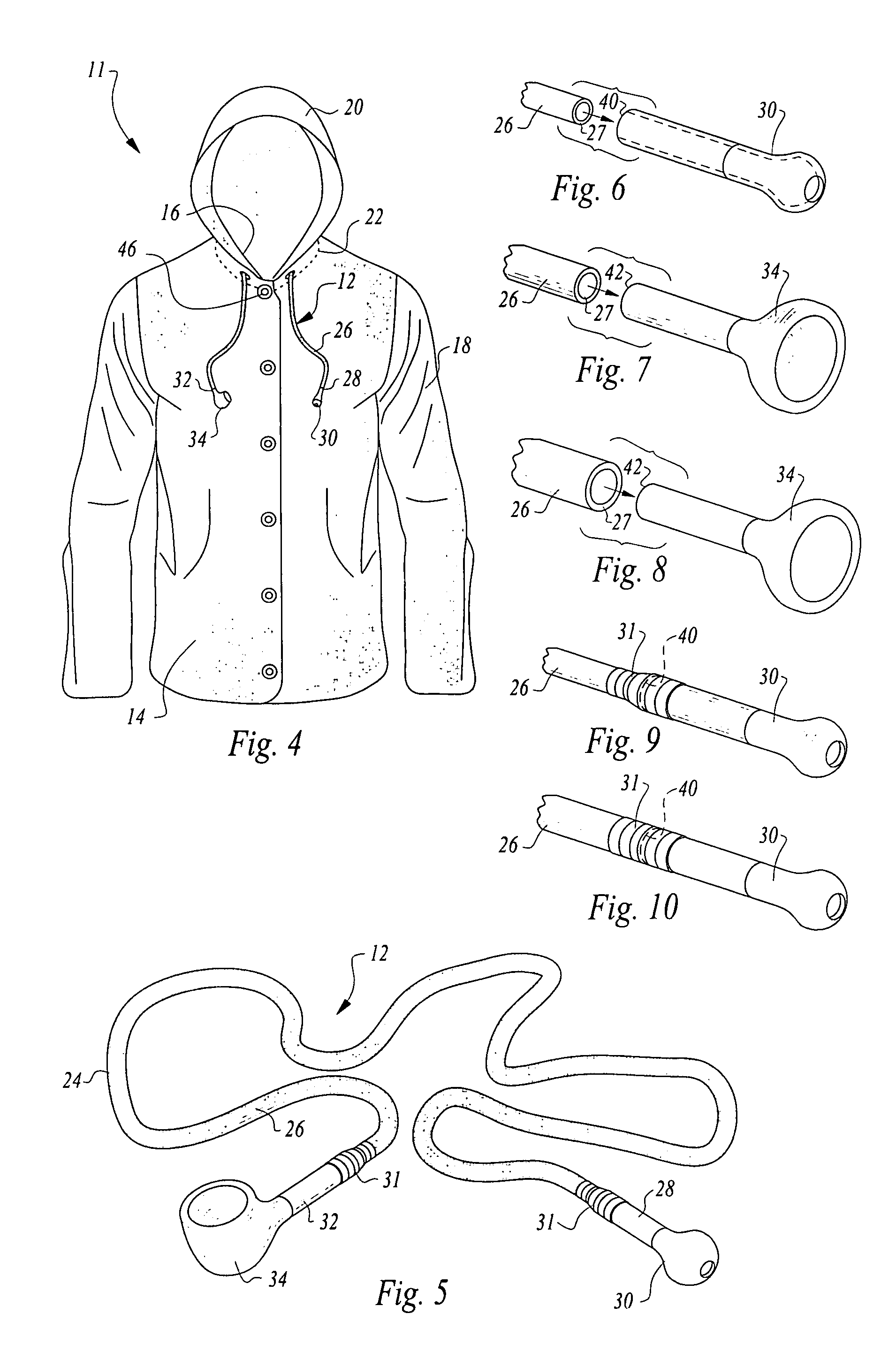 Sweatshirt pipe and attachments