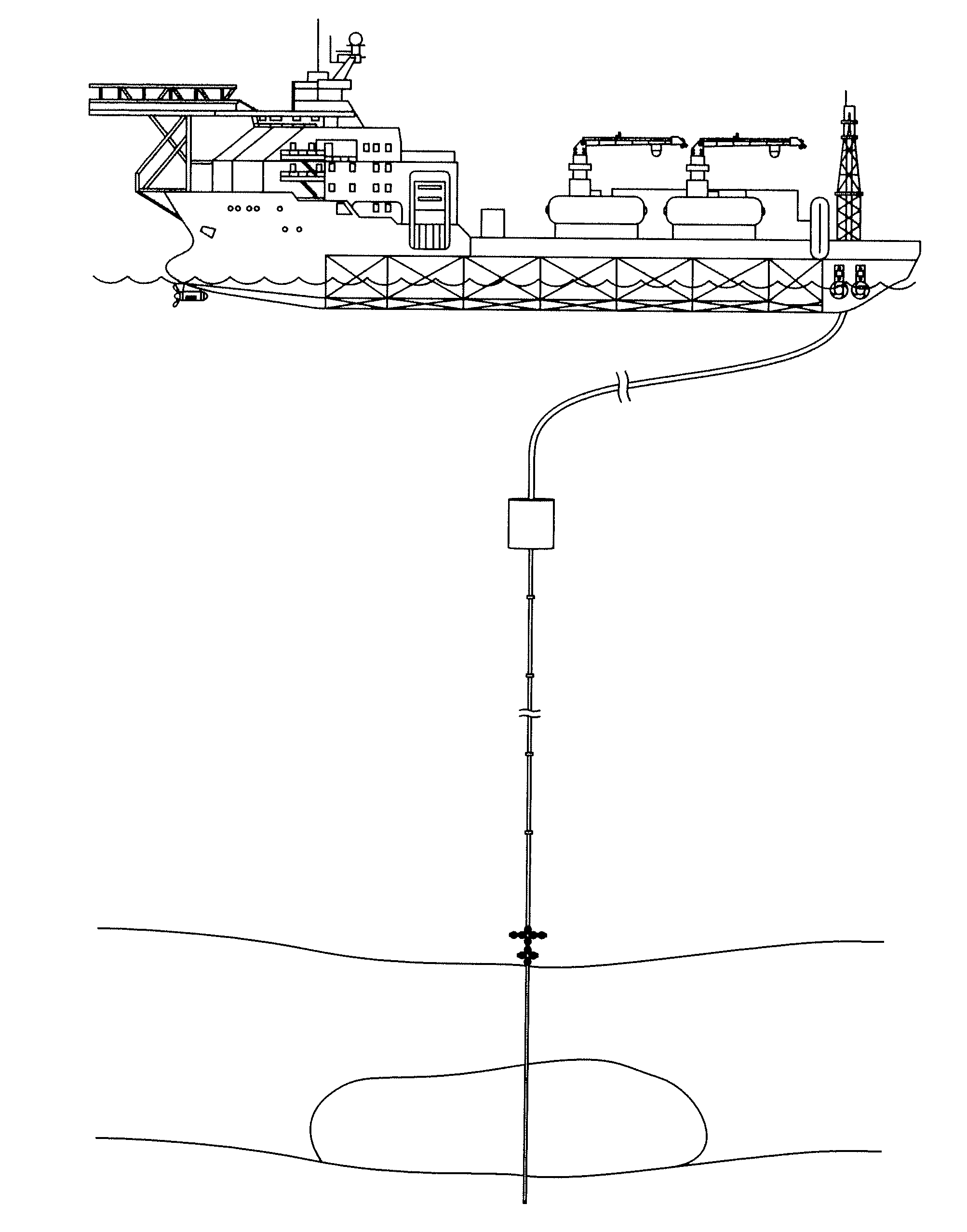 Modular Exploration and Production System Including an Extended Well Testing Service Vessel