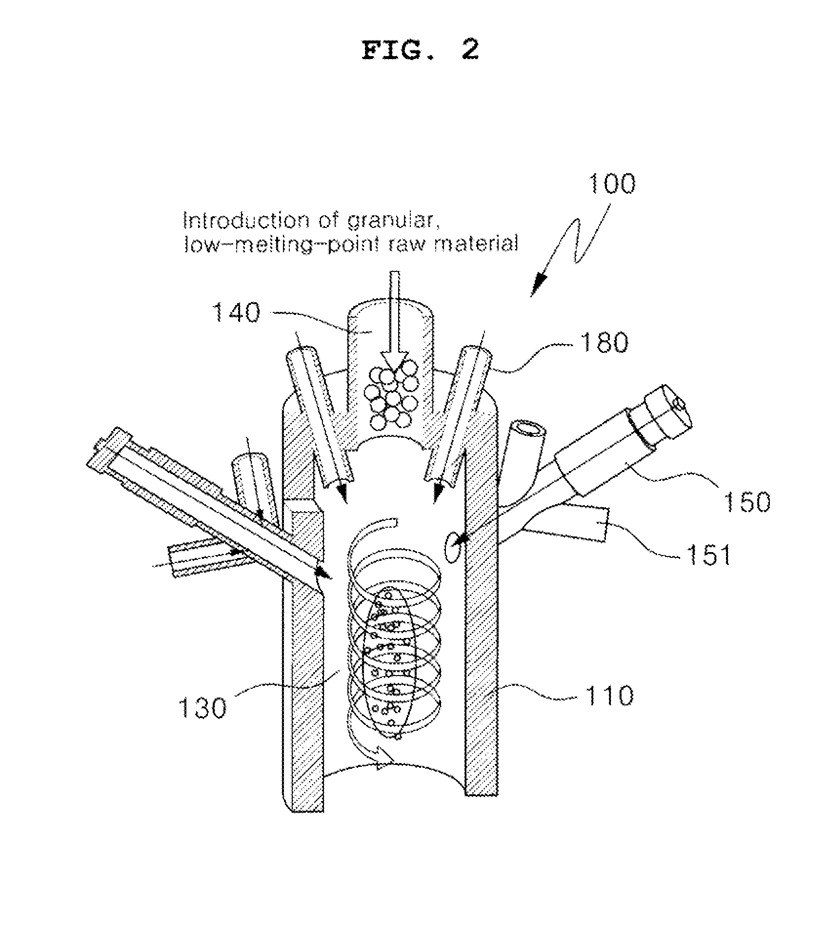 Low-carbon-type in-flight melting furnace utilizing combination of plasma heating and gas combustion, melting method utilizing the same and melting system utilizing the same