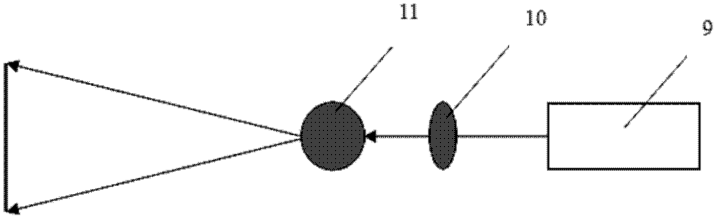 System and method for carrying out on-line monitoring on railway wheel-rail contact relationship on basis of structured light