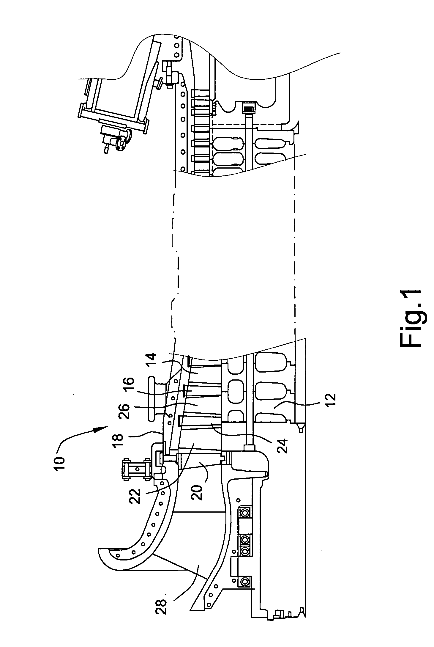 Method of providing non-uniform stator vane spacing in a compressor
