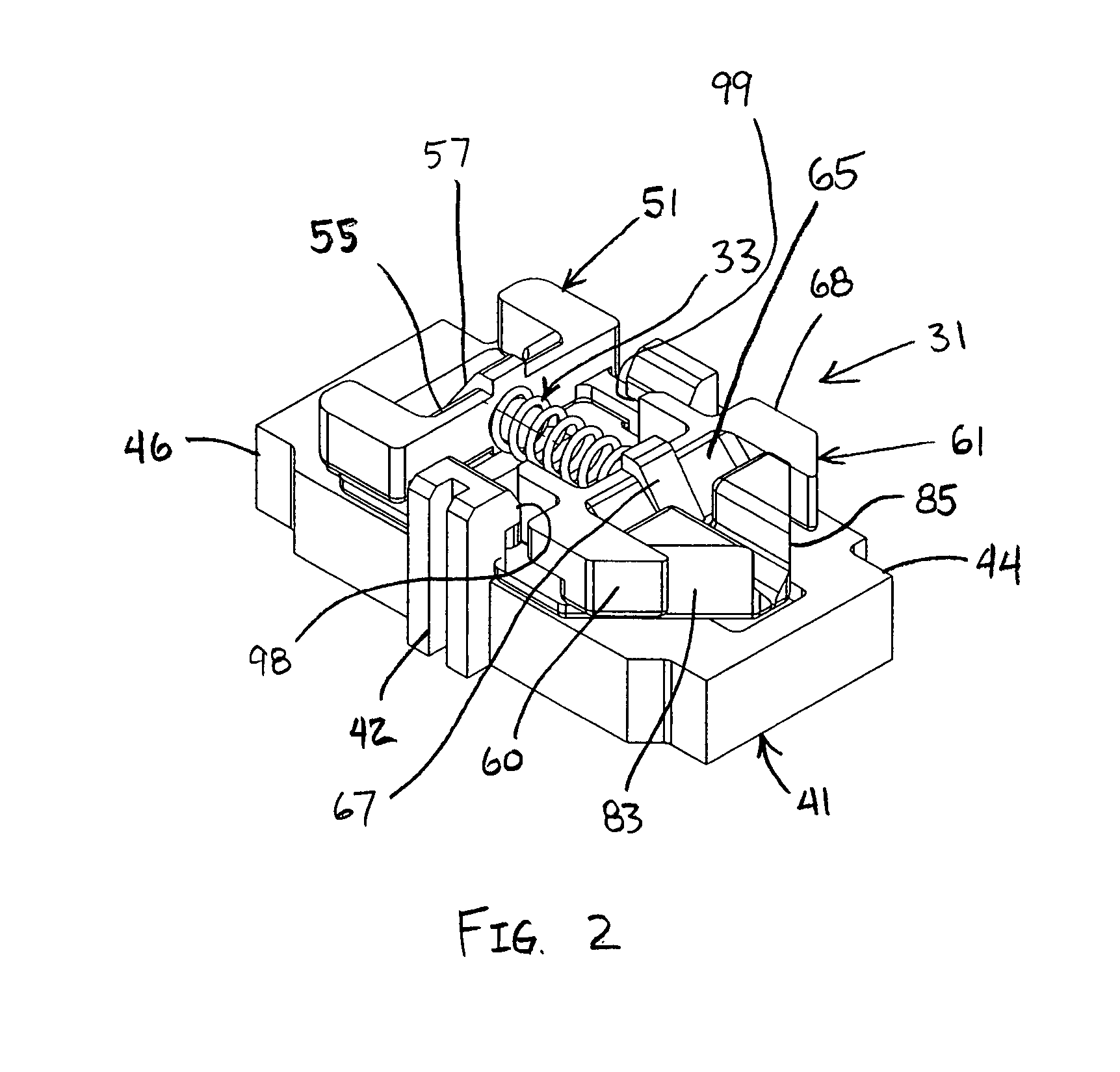 Tamper resistant assembly for an electrical receptacle
