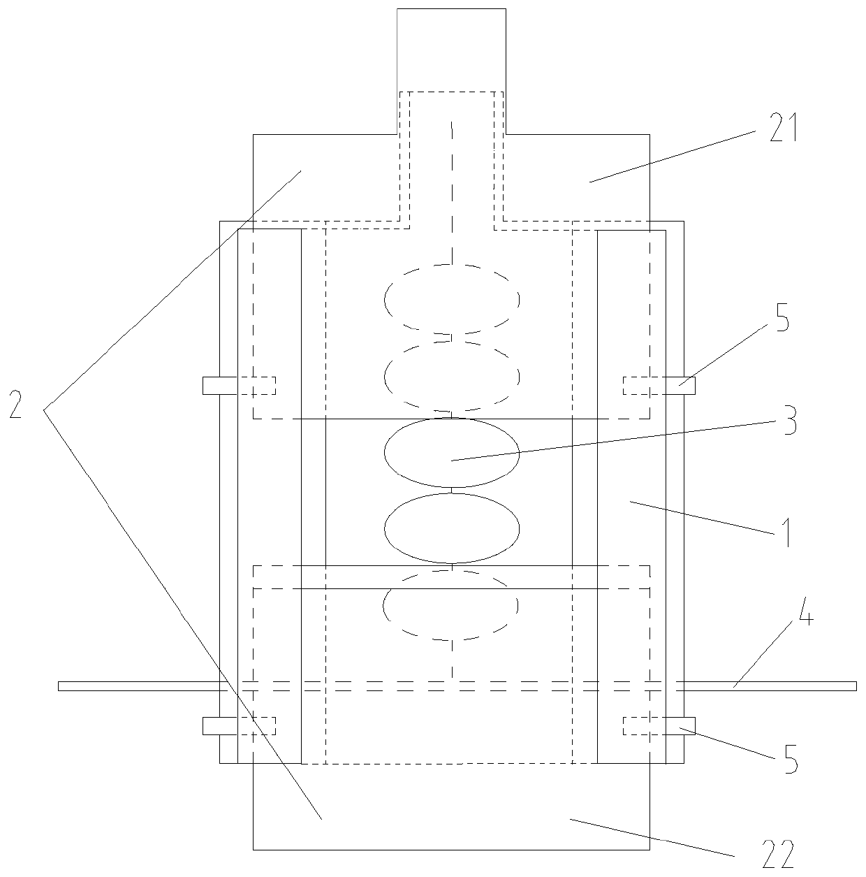 A sliding opening and closing type insulator shield