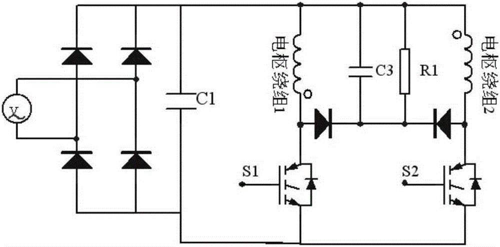 Annular yoke armature winding high-power-density mixed excitation permanent magnet motor