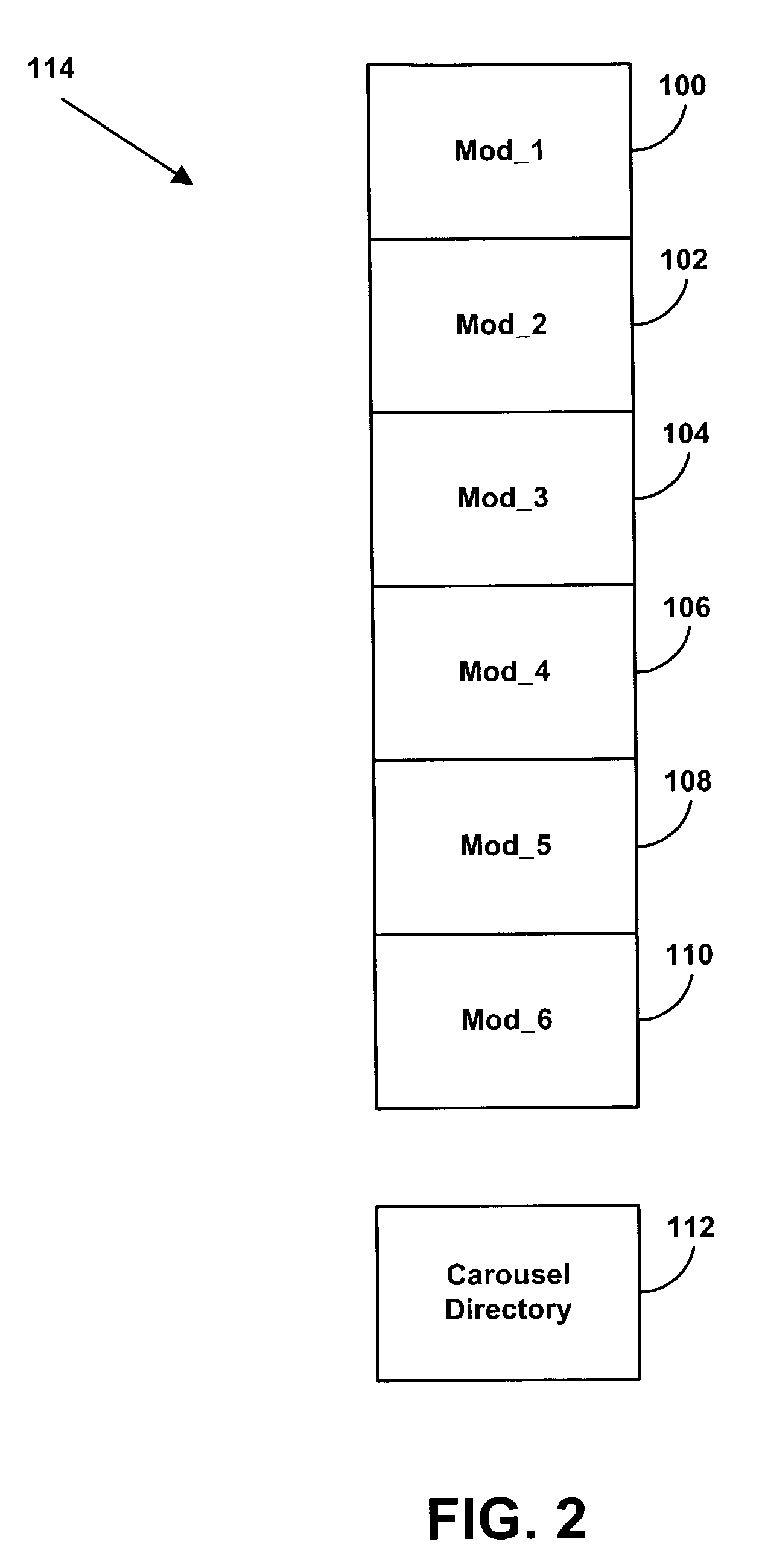 Method and system for emulating and HTTP server through a broadcast carousel