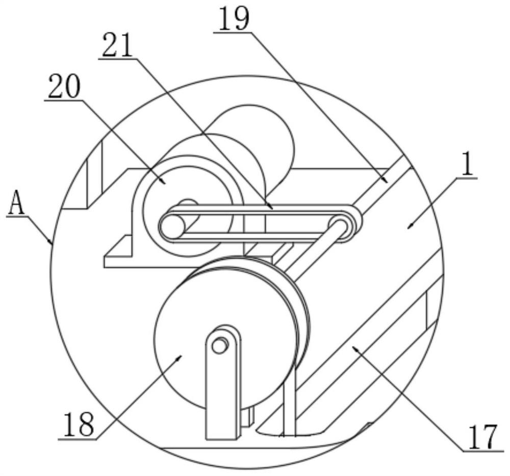 Asphalt road flattening device for municipal engineering