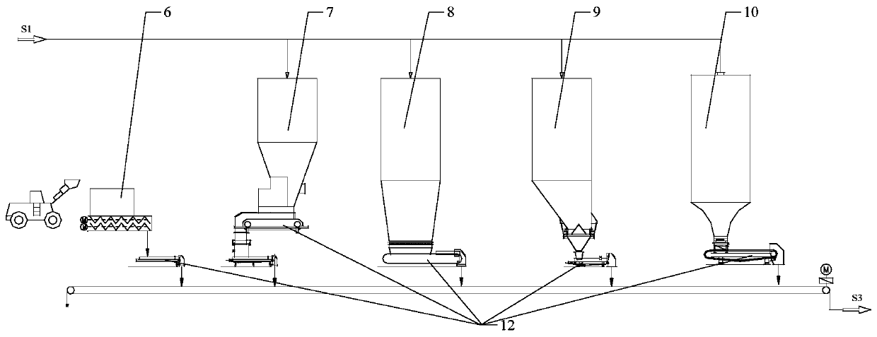 Production process of dry-press molding ceramic green brick body