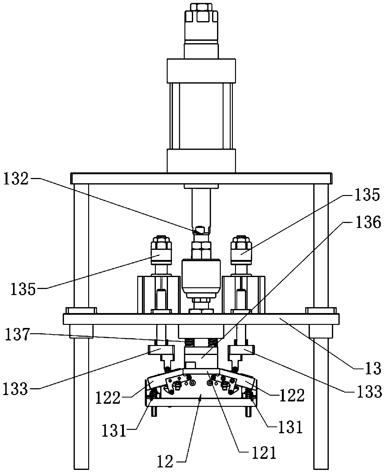 Plate folding mechanism and automatic plate separating machine with same