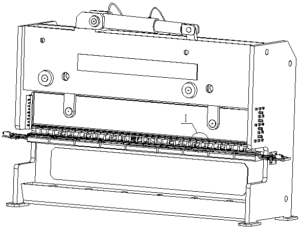 Rapid mounting device for punching needles of long rectangular table hydraulic punching machine