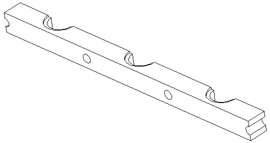 Rapid mounting device for punching needles of long rectangular table hydraulic punching machine