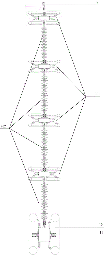 Partial discharge free connector assembly for sleeve insulation detection