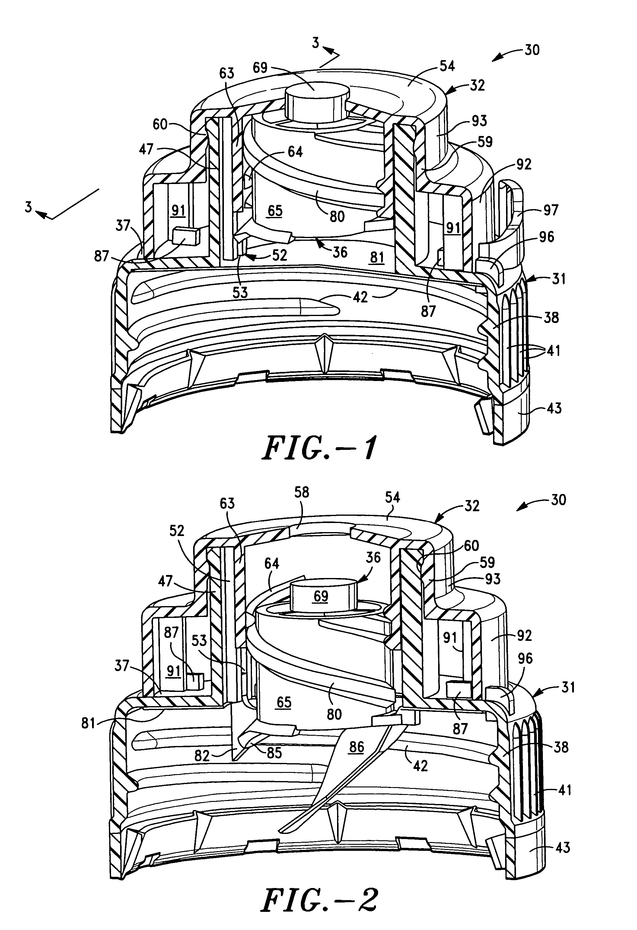Closure having rotatable spout and axially movable stem