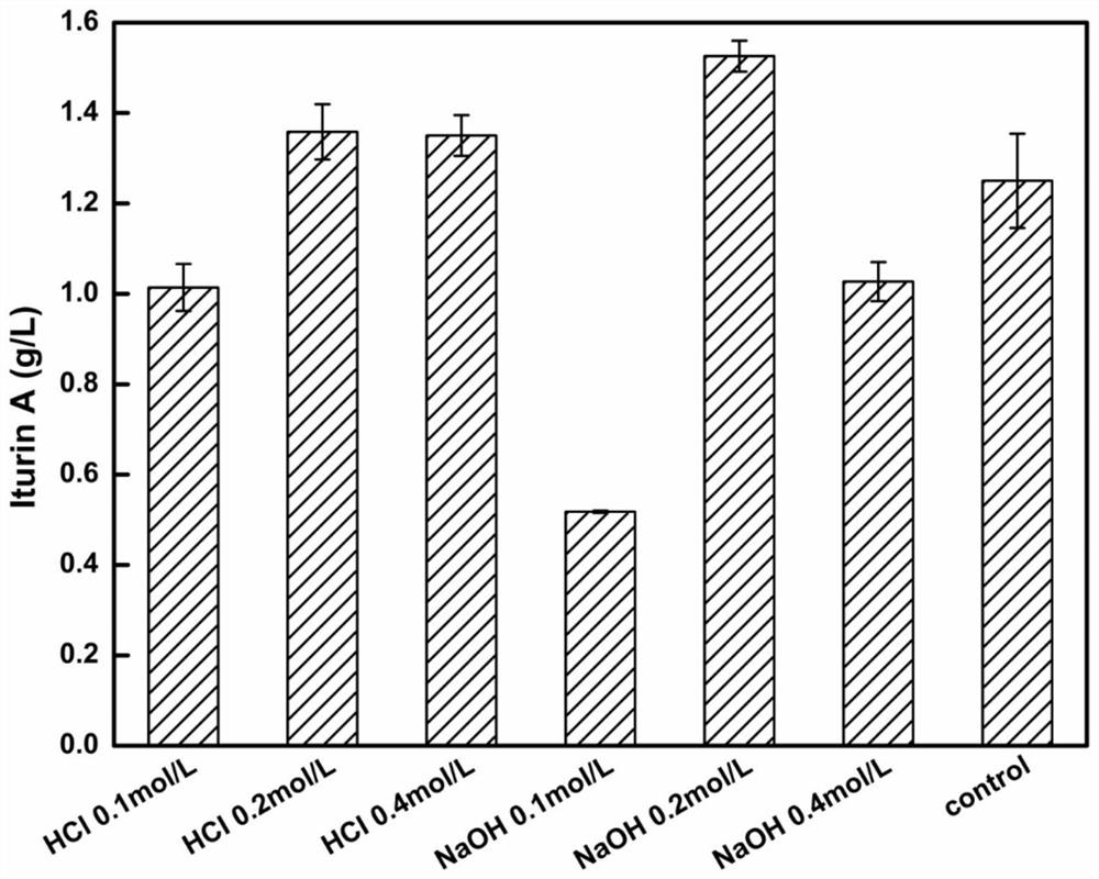Application of an extreme acid and alkali hydrolysis method in the production of iturin-a from Bacillus fermented oilseed meal and its method