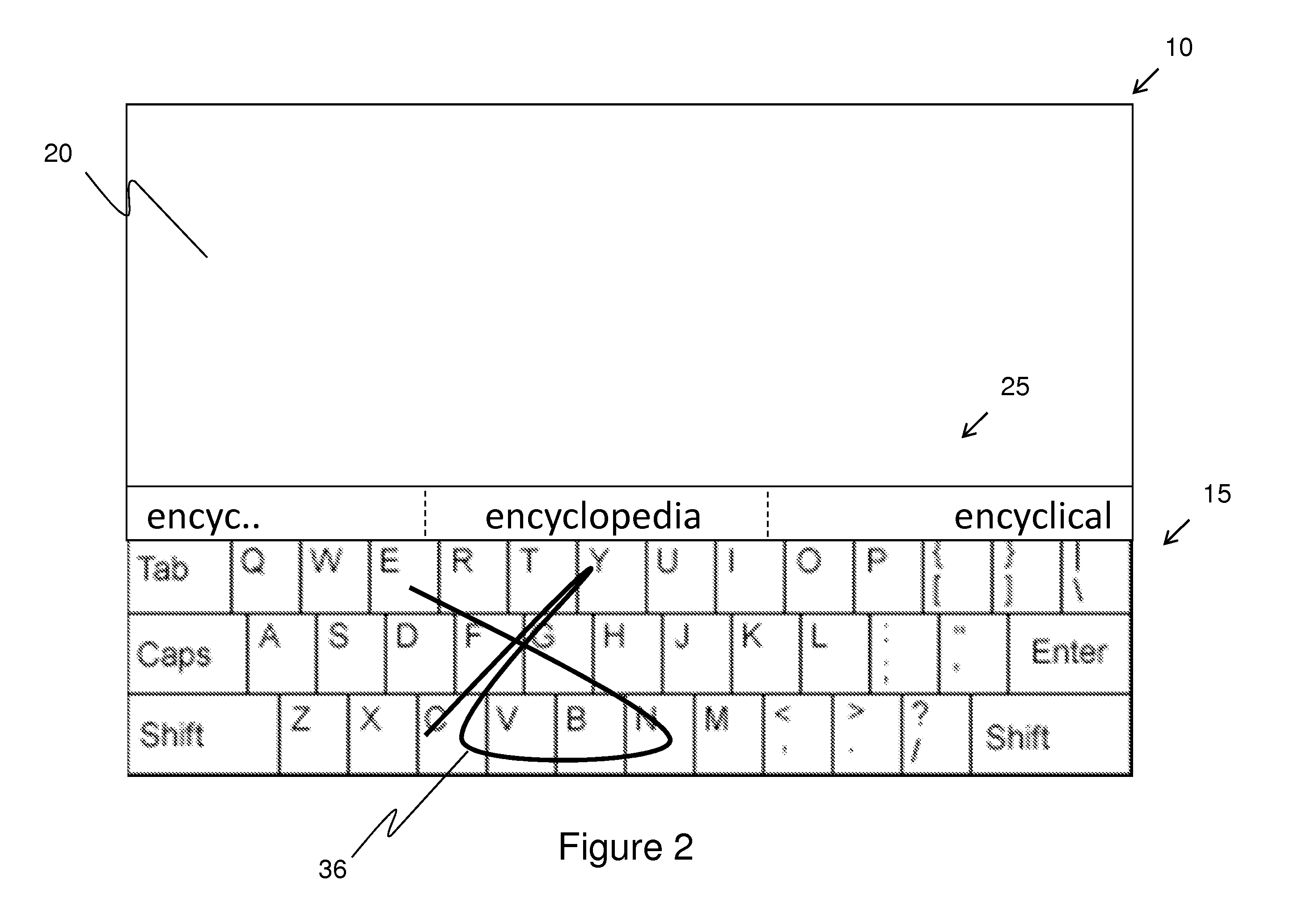 Reduced keyboard with prediction solutions when input is a partial sliding trajectory