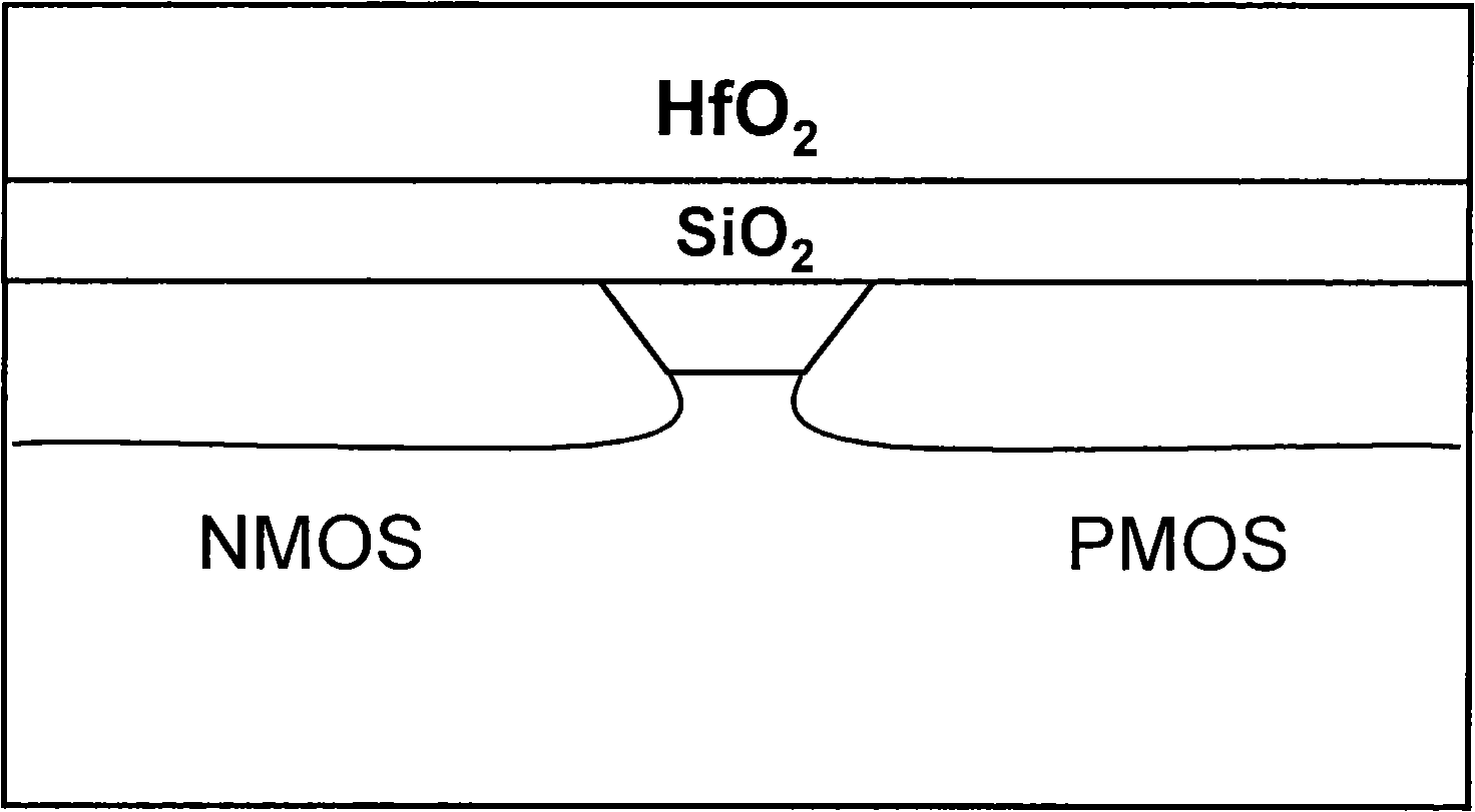 CMOS device metal grid and method for forming same