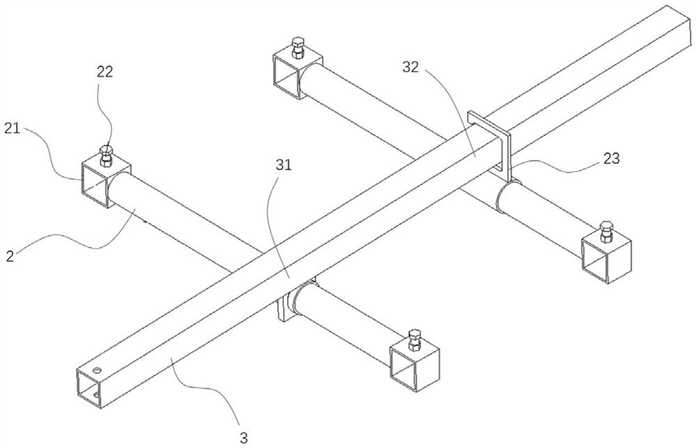 Simple vehicle for transporting counterweight iron