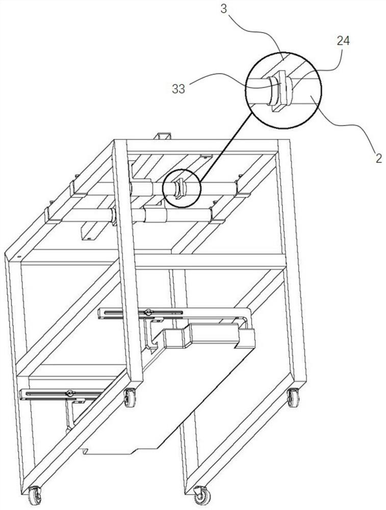 Simple vehicle for transporting counterweight iron