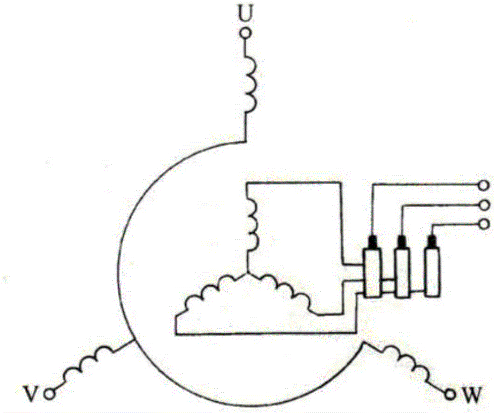 High-voltage winding type motor brush lifting control system and method