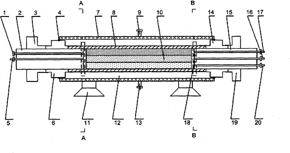 Intraformationally heterogeneous model oil-water displacement efficiency evaluation system