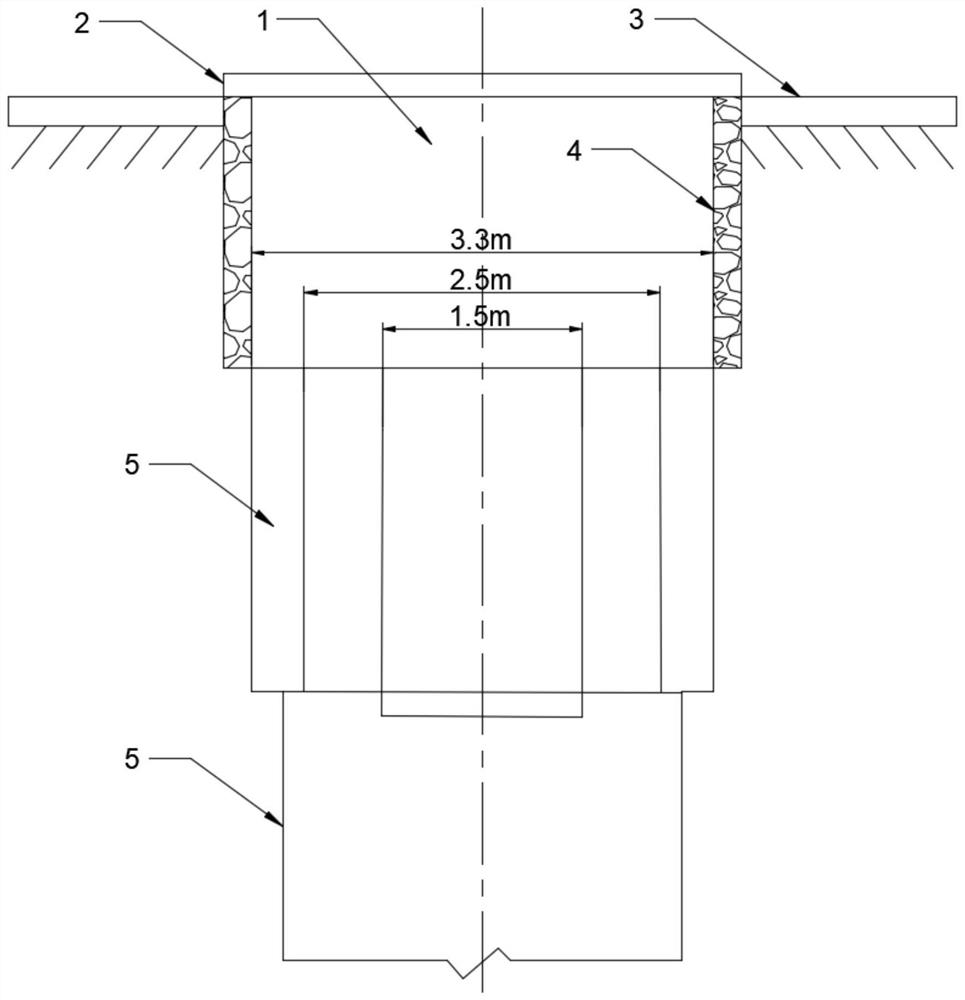 Construction method of large-diameter concrete filled steel tube variable-diameter pile foundation