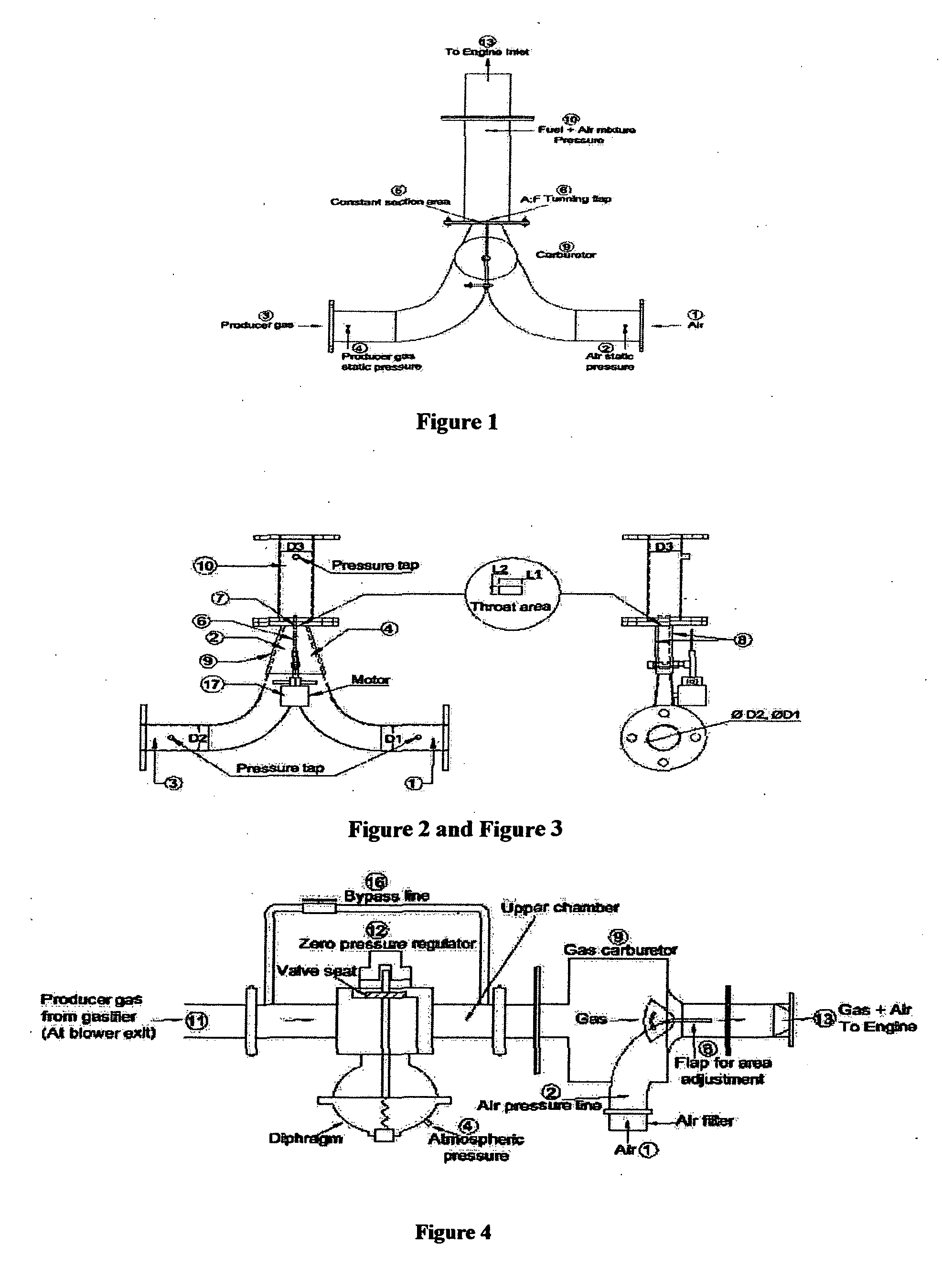 Producer gas carburettor