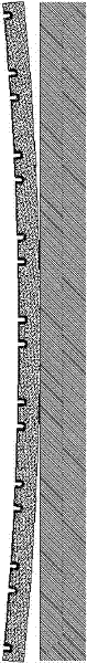 Controlled silicon chip structure of mesa technology and implementation method