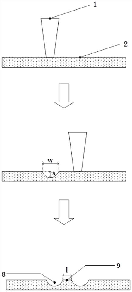 Solar cell grid line laser-induced printing method based on silicon wafer double-groove structure