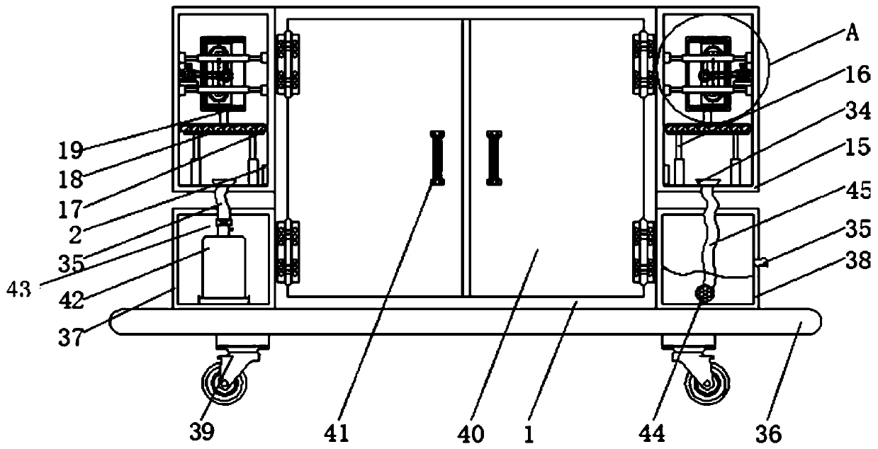 Anesthesia machine pipeline fumigation disinfection device