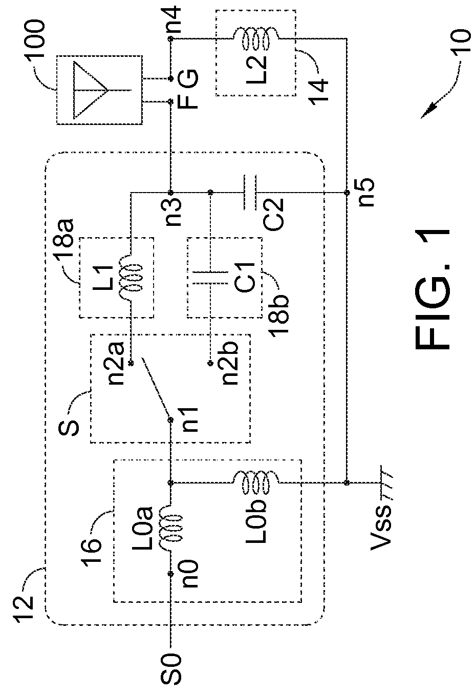 Matching circuit for antenna and associated method