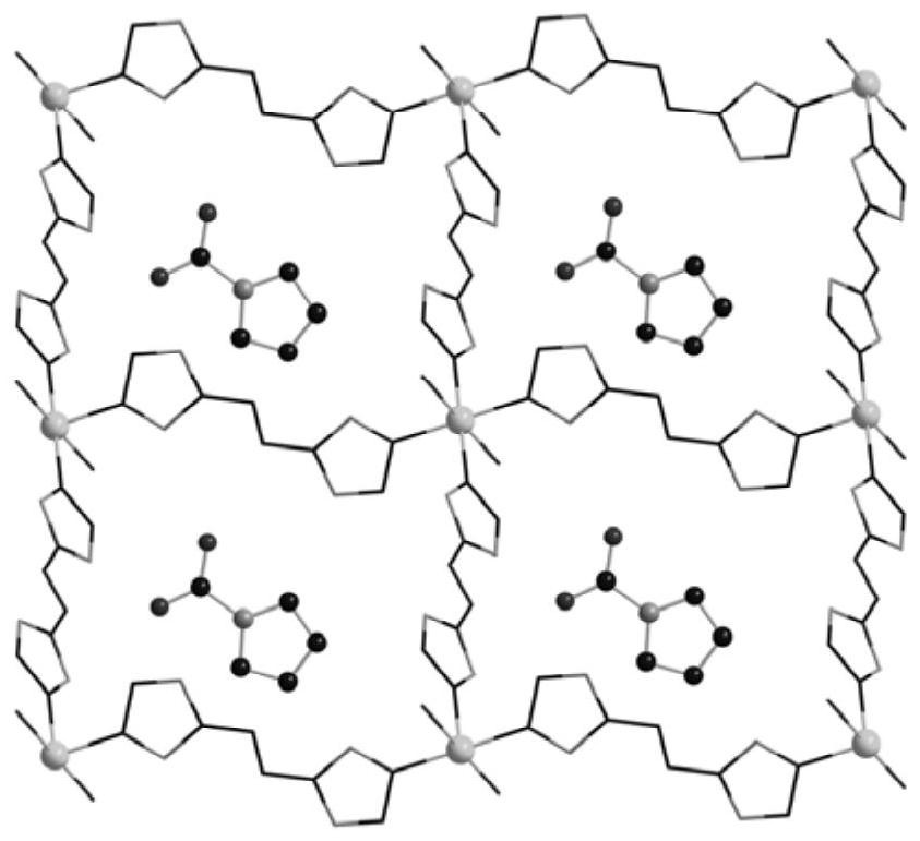 Two-dimensional energetic CMOFs material containing nitro nitrogen-rich heterocyclic anions and preparation method of two-dimensional energetic CMOFs material