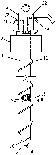 Threaded pile drill pipe for reinforcing local silt layer and pile forming method thereof