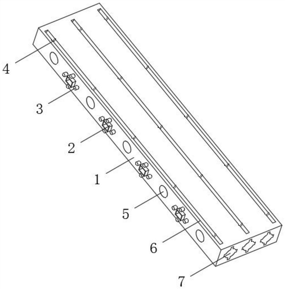 Concrete prefabricated hollow slab