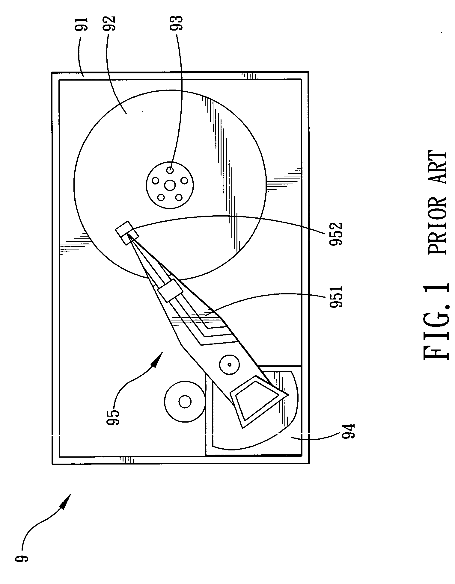 Shock-resistant magnetic storage medium for a portable electronic device