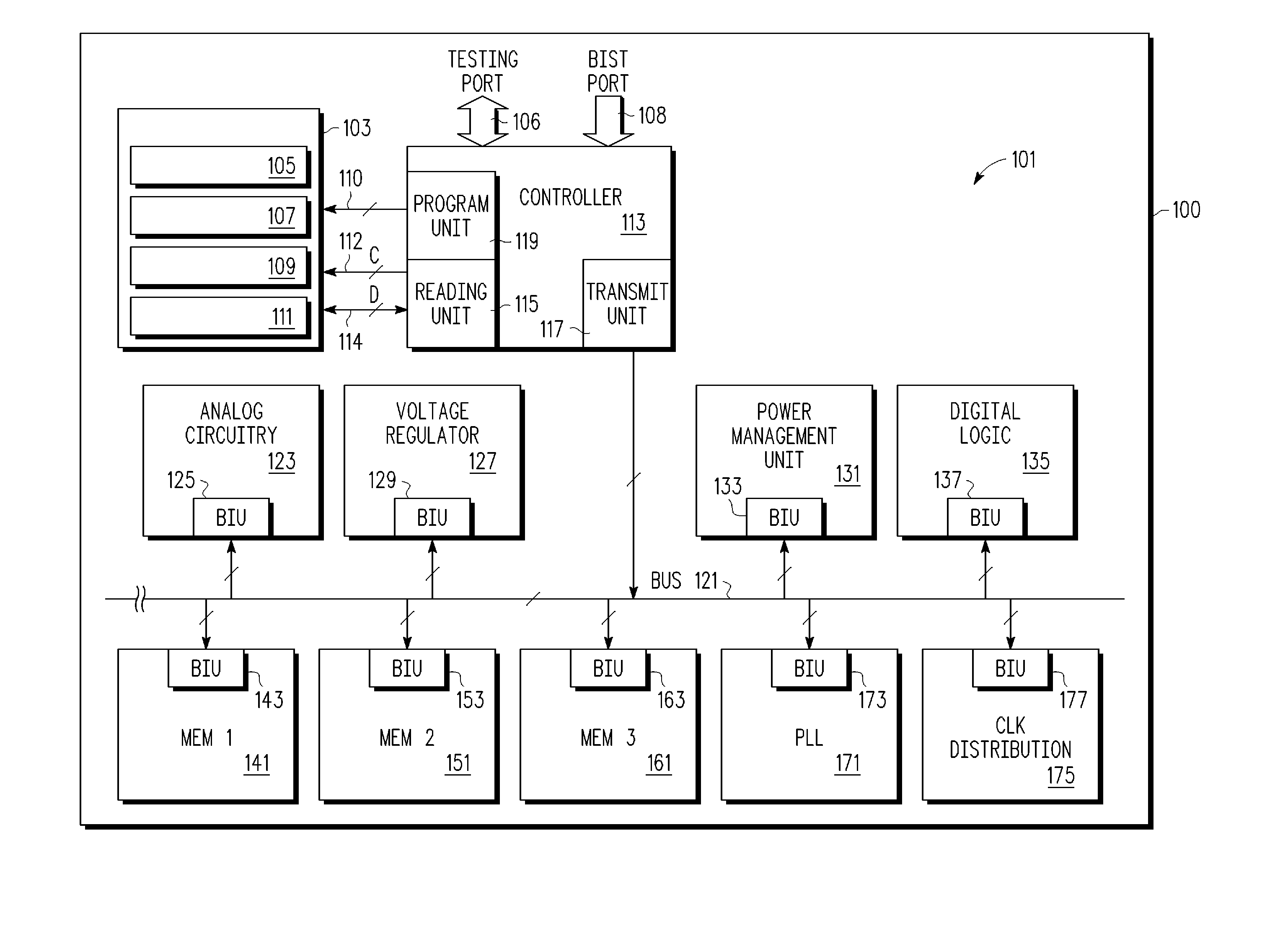 One time programmable element system in an integrated circuit