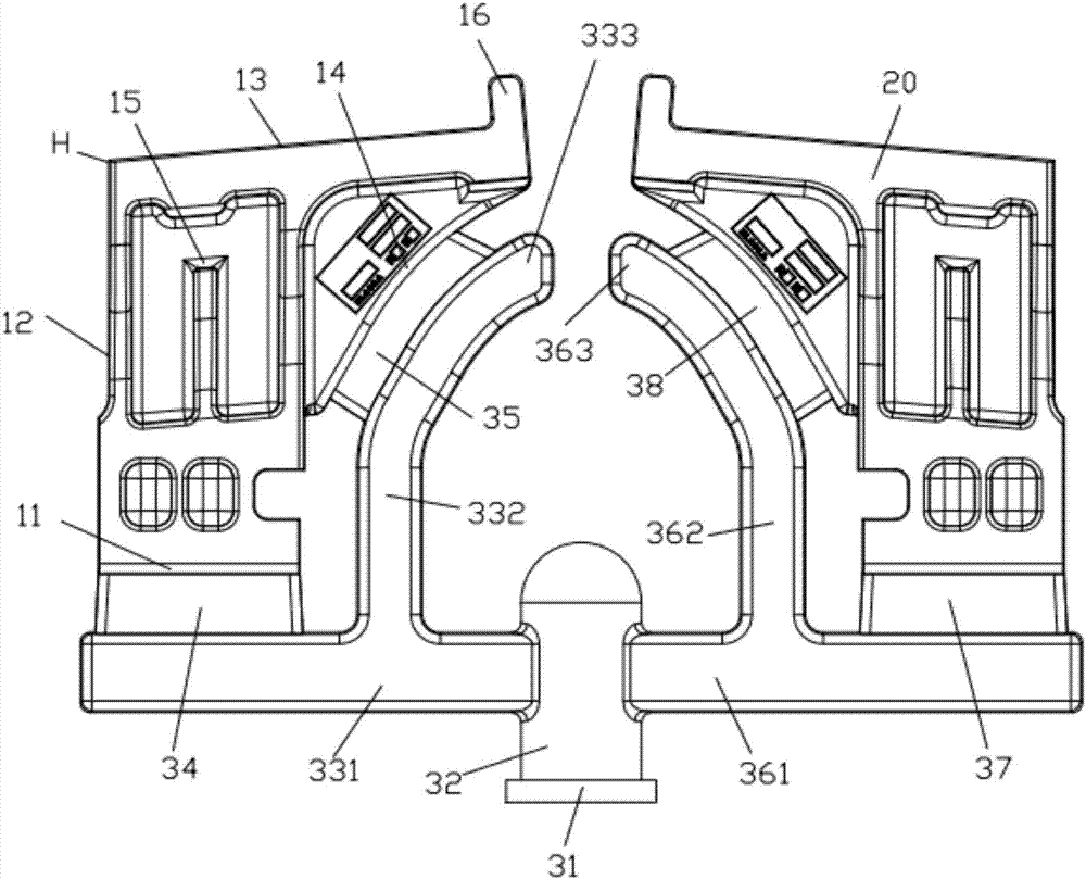 Large aluminum-magnesium alloy vibration reduction device casting system and casting method